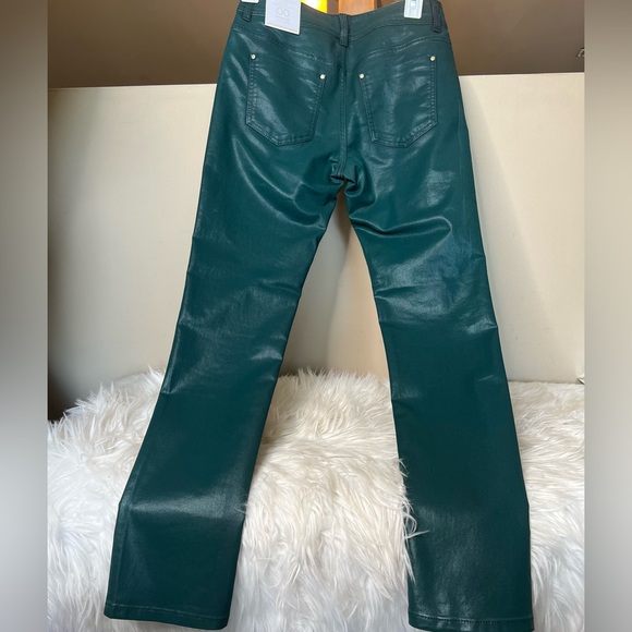 Chicos Platinum Jade Green Slim Leg Pants - Picture 4 of 13